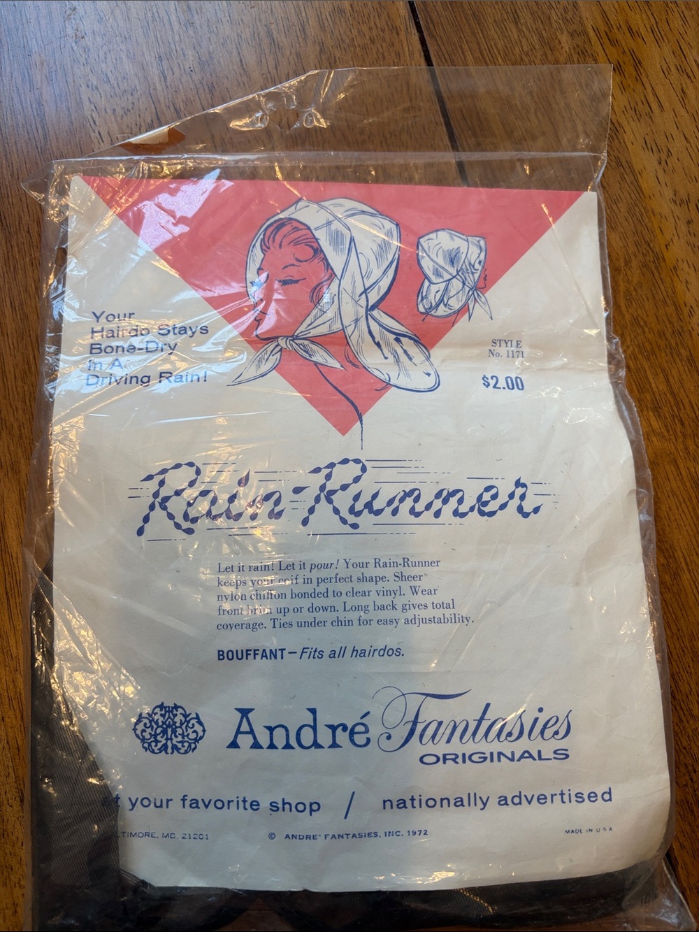 NEW Vintage Rain
Runner Andre Fantasies
Original Style 1171 Black